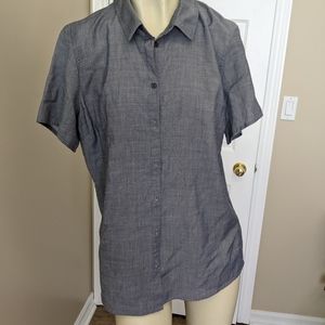Icebreaker Merino wool blend short sleeve button shirt